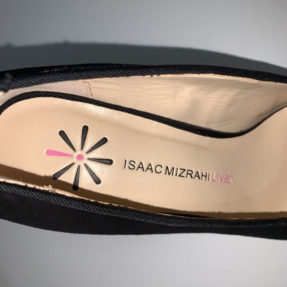 Isaac Mizrahi Live Women's 8M Pumps Stacked Heel Suede with Bow A269800 - Picture 8 of 9